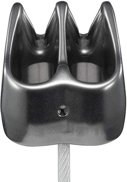 Petzl Verso Belay Device - Compact Lightweight for One or Two Rope Strands Climbing or Rappelling - Grey