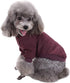 Pet Dog Classic Knitwear Sweater - Warm Winter Puppy Coat, Soft Sweater Clothing for Small Dogs (XXS, Brown)