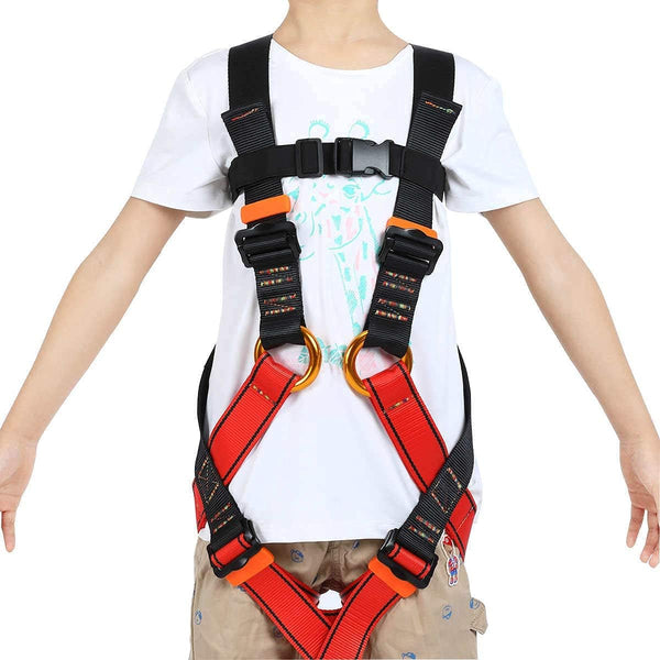 Kids Climbing Belt, Youth Full Body Safety Belt for Outdoor Training and Rappelling