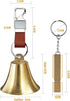 Pacify 3/6 Pack Loud Bear Bell with Whistle Set for Hikers, 2 Inch 3 in 1 Hiking Gear with Emergency Whistle and