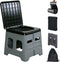 Tfulad Portable Camping Toilet for Adults - Portable Folding Toilet with Lid,Travel Portable