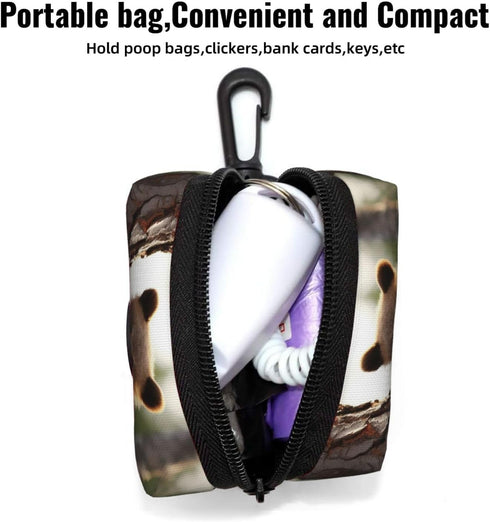 DDTKLSNV Dog Poop Bag Holder For Leash, Lightweight Dispenser For Pet Waste Bags Cute Baby Bear Puppy Potty Carrier