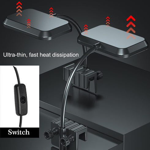 Carefree Fish Aquarium LED Light RA 92, USB 5V Clip Light for Fish Tank