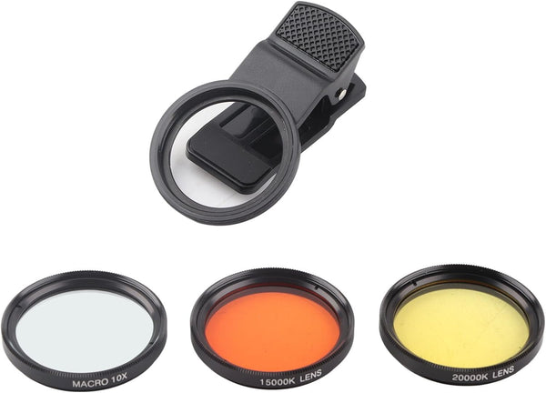 Zerodis Fish Photography Lens, Smartphone Camera Lens Filter with Macro for Coral Reef Aquarium Photography
