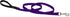 LupinePet Basics 1/2" Purple 4-foot Padded Handle Leash for Small Pets