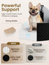 FGU 35 lbs, 2 Dog Car Seat for Small/Medium Dogs Up to Elevated Memory Foam Dog Booster Seat with Safety Belts, Travel