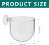 5 Pcs Plastic Aquatic Plant Pots, Aquarium Planter with Suction Cups for Fish Tank Holder