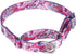 Heavy Duty Adjustable Nylon Martingale Dog Collar for Medium Large Dogs, Pink, for Walking Training (L:45-53CM)