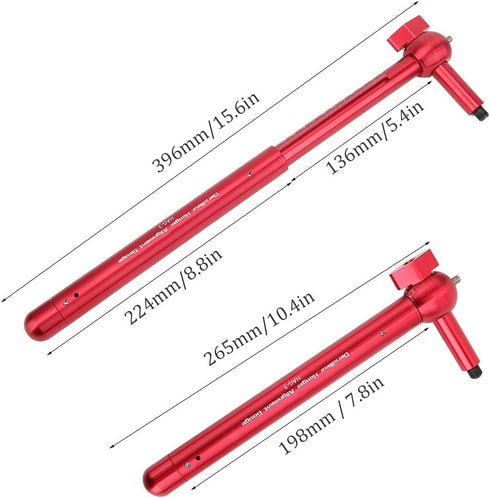 VBESTLIFE Bike Derailleur Alignment Tool, Compact Telescopic Gauge for Mountain Bicycle
