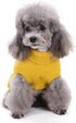 Small Dog Sweaters, Knitted Pet Cat Warm Sweatshirt, Winter Clothes for Kitten Puppy (Small, Yellow)