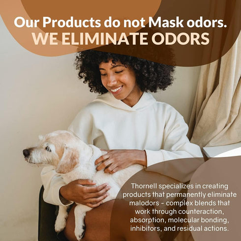 Thornell Dog Odor-Off Concentrate, Pet Smell Odor Eliminator for Dog Urine and Feces Odors
