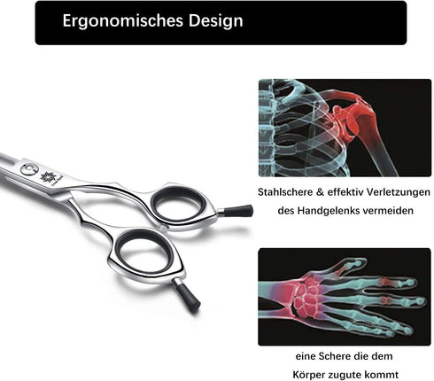 Grooming Pet Shear, 6.5 Inch Downward Curved Scissors for Cat and Small Dog Trimming, Designed for Professional Groomers