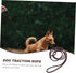 FOMIYES Dog Rope Walking Leash, Heavy Drawstring Leather Pet Supplies for Walking