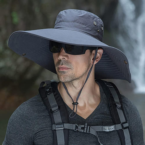 Peicees Super Wide Brim Sun Hat, Men Women Fishing Bucket Hat, Safari Cowboy Hat