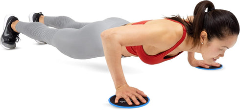 ProsourceFit Core Sliding Exercise Discs - Set of 2 Dual-Sided Sliders for Home or Gym Workouts