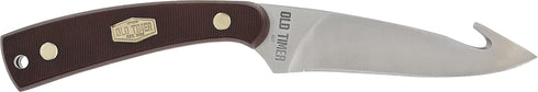Old Timer 158OT Guthook Skinner, 7.3in High Carbon S.S. Full Tang Fixed Blade Knife for Outdoor Use