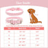 BINGPET Dog Leather Collar, Adjustable Real Split Leather Studded Pet Collar, Durable for Small Medium Large Dogs, Pink