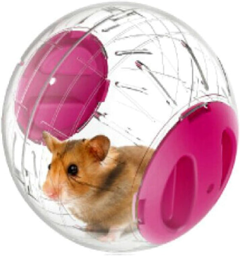 emours Pets Small Animals Run-About Mini Exercise Balls, 4.7inch for Dwarf Hamsters, Pink