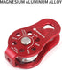 NewDoar Fixed Plate Micro Pulley 28KN CE Certified | Small Aluminum Rope Pulleys for Climbing, Rappelling, Rescue
