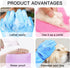 Long Sleeve Silicone Pet Grooming Gloves, Cat Bathing and Dog Massaging Gloves, Pet Hair Removal, Purple