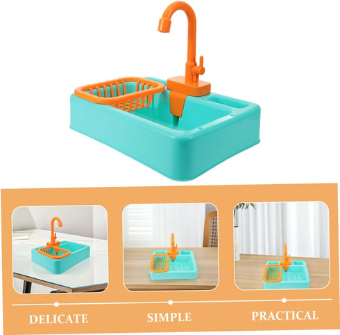 Interactive Parrot Bath Tub Toy - Automatic Shower Box for Birds