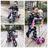 kortes 1 Pack Kids Bike Bell and 2 Pack Streamers for Children's Bike Accessories, Pink, Red, & Blue
