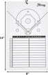 Murray Sporting Goods Dry Erase Coaches Clipboard, Double-Sided Dry Erase White Board