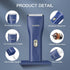 Dog Clippers - Quiet Washable USB Rechargeable Cordless Grooming Kit for Dogs and Cats Hair Trimming