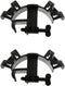 Maxmoral 2pcs Adjustable Plastic Aquarium Water Tube Clamp, Fish Tank Pipe Holder Fixed Clips (Black)