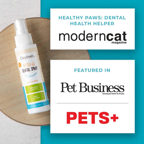 Oxyfresh Advanced Pet Dental Spray – 8oz Instant Dog and Cat Fresh Breath: Easiest No Brushing Solution for Dogs and