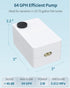 Pawfly Adjustable Quiet Aquarium Air Pump, Oxygen Aerator Pump for Fish Tank and Pond