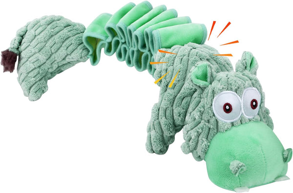 Large Interactive Squeaky Dog Toys - Tough Plush Tug-of-War Toy, Cute Chewable Plaything for Small, Medium & Large Dogs