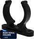 Five Oceans Kayak Paddle Holder - Paddle Clip for Kayaking, Easy Mounting with Hardware, Black - Heavy-Duty Plastic
