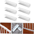 12 Pcs Safety Door Reinforcement Tools, Baby Gate and Stair Reinforcement Parts for Kids, White PVC Fence