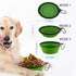Large Collapsible Dog Bowls, 34oz Portable Foldable Travel Water Bowl Food Dishes, 2 Pack with Carabiner Clip,