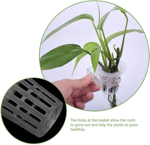 FOMIYES 4pcs Hanging Aquarium Planter, Aquatic Plant Cup for Tank Water Cultivation