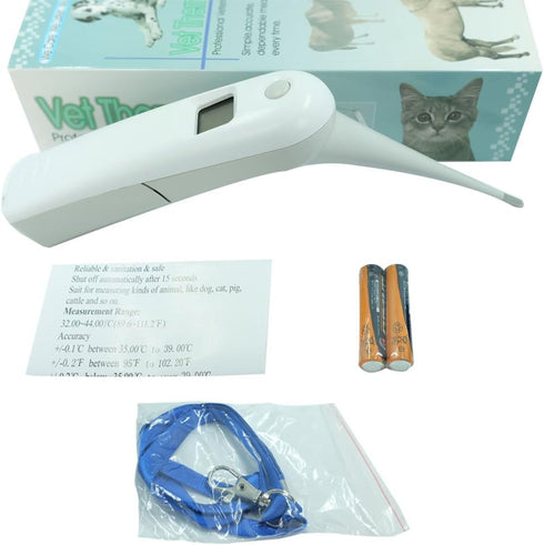 Pet Thermometer Dog Thermometer, Fast Digital Veterinary Thermometer for Dogs, Cats, Horses, Cattle, Pigs, Birds, Sheep