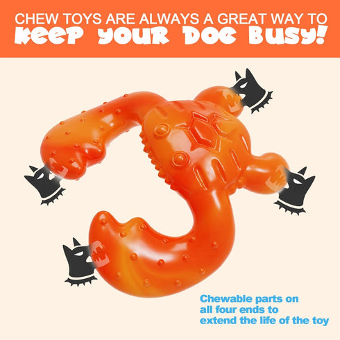 Tough Dog Toys for Aggressive Chewers - Durable Dog Chew Toys for Large/Medium Breeds, Teething Toys for Boredom