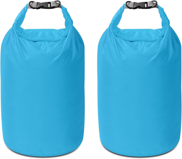 Waterproof Dry Bag Set, Small Lightweight 40L Dry Bags for Paddle Board Kayaking, Fishing, Camping (Blue, 2Pack)