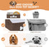 Dog Toy Basket, Collapsible Dog Toy Box with Handle for Pet Toy Storage, Perfect for Storing Accessories (Brown)