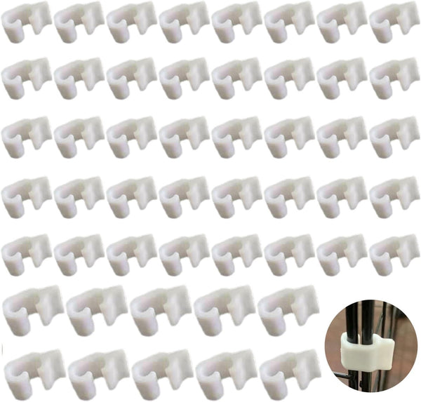 50 Pack Wire Cage Clips, Cat Cage Door Latch Buckle Lock for DIY Assembly Kitten, Puppy, Chicken, Quail Cages