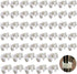 50 Pack Wire Cage Clips, Cat Cage Door Latch Buckle Lock for DIY Assembly Kitten, Puppy, Chicken, Quail Cages
