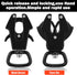 Reginary 2 Pcs Frog Clip Dog Leash Clip - 360 Degree Swivel Heavy Duty Quick Release Metal Buckle
