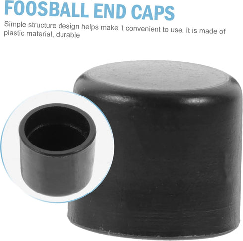 20pcs Foosball Rod Caps for Standard Tables End Caps for Soccer Game Accessories Protective Covering for Easy