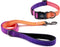 Reflective Dog Collar and Leash Set, Adjustable Purple Martingale Collar and Leash for Medium Dogs, Durable Nylon