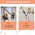 Double Dog Seat Belt, New Dual Pet Car Headrest Restraint Safety Seatbelt for 2 Dogs, Adjustable Elastic Bungee