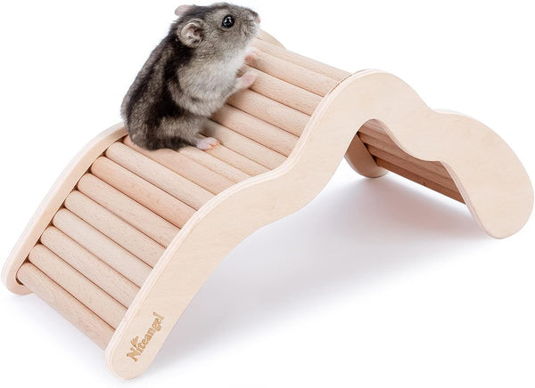 Niteangel Hamster Climbing Bridge Ladder for Small-Sized Pets, Acrylic SandBath Box