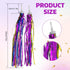 UPSTORE 2Pairs 30cm/11.8inch Long Colorful Kids Children Scooter Bike Tassel Ribbon Handlebar Streamers Pom-pom Pair