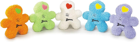 Zanies Embroidered Berber Boy Dog Toys - White
