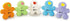 Zanies Embroidered Berber Boy Dog Toys - White